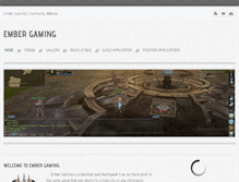 Tablet Screenshot of embergaming.net